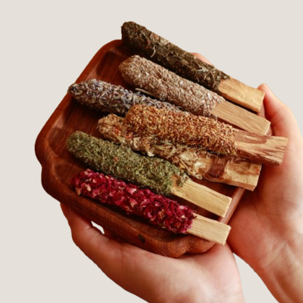 Customizable Floral Palo Santo Smudge Sticks for creating your own personalized sleep ritual