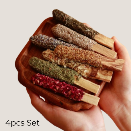 Customizable Floral Palo Santo Smudge Sticks for creating your own personalized sleep ritual