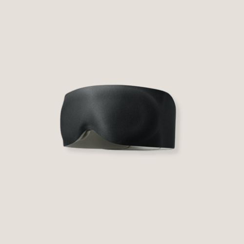 Premium Weighted Sleep Mask in Black for total blackout and 100% light blocking
